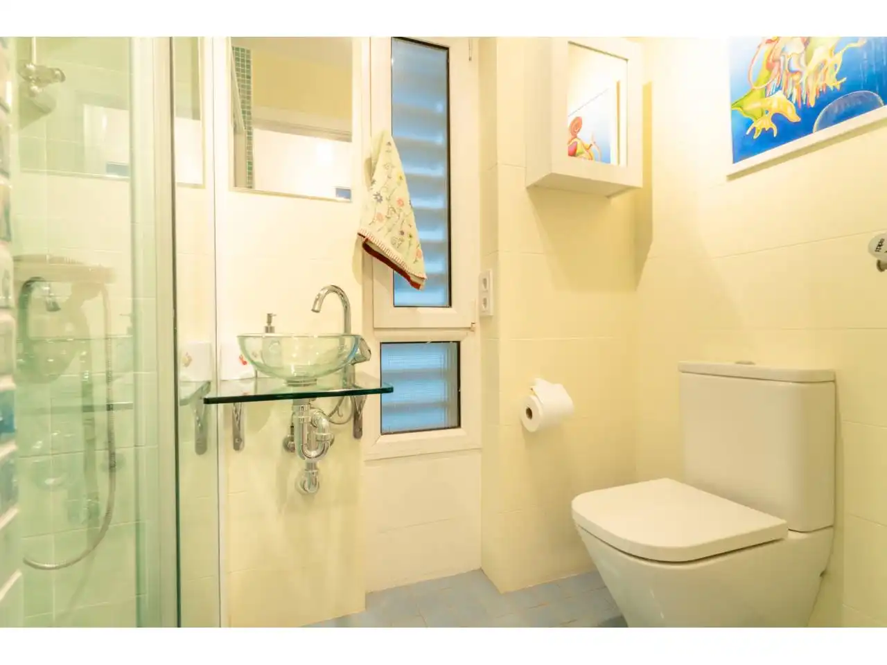 Bathroom of Attic for sale in Girona  with Heating, Parquet flooring and Terrace
