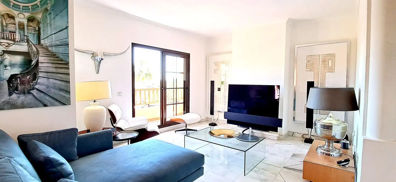 Living room of Duplexes for sale in Estepona  with Air Conditioner, Terrace and Storage room