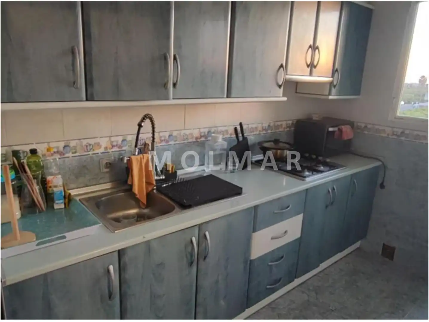 Kitchen of Flat for sale in Burriana / Borriana  with Storage room, Balcony and Internet