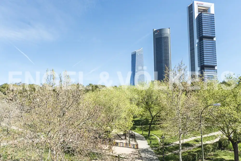 Vista exterior de Planta baixa de lloguer en Madrid amb Aire condicionat, Calefacció i Moblat