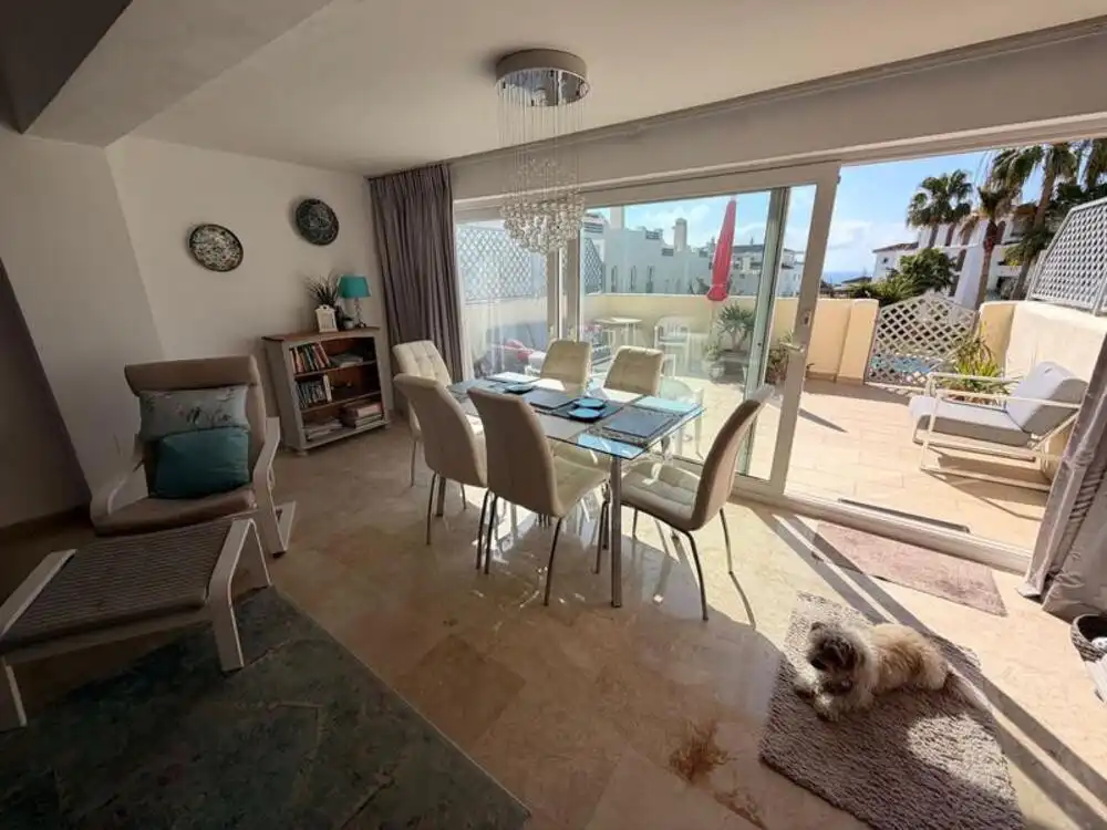 Dining room of Detached homes for sale in Mijas  with Air Conditioner, Terrace and Storage room
