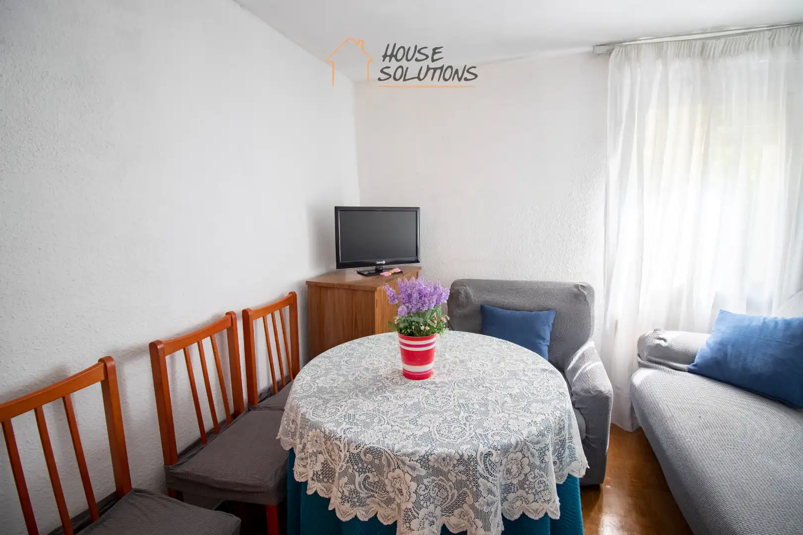 Sala de estar de Piso en venta en Sabadell con Aire acondicionado, Amueblado y Horno