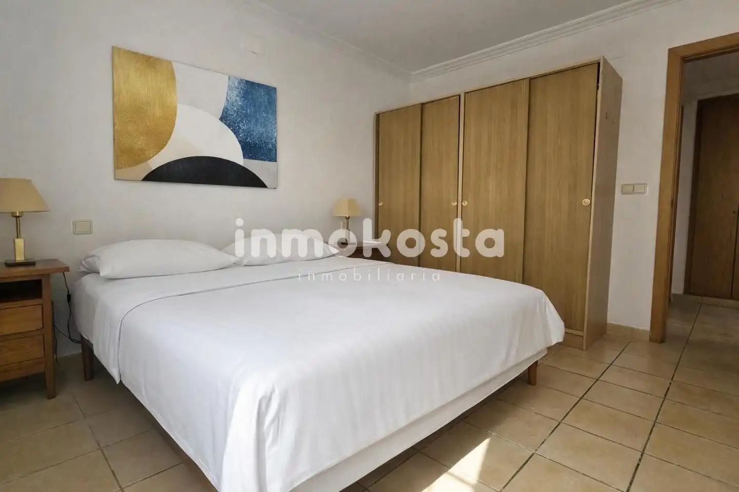Bedroom of Flat for rent in L'Alfàs del Pi  with Air Conditioner, Terrace and Furnished