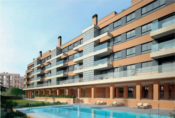 Exterior view of Flat for rent in  Madrid Capital  with Air Conditioner, Heating and Terrace