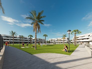 Baixos d'obra nova amb piscina en venda a Plaça SUP-8