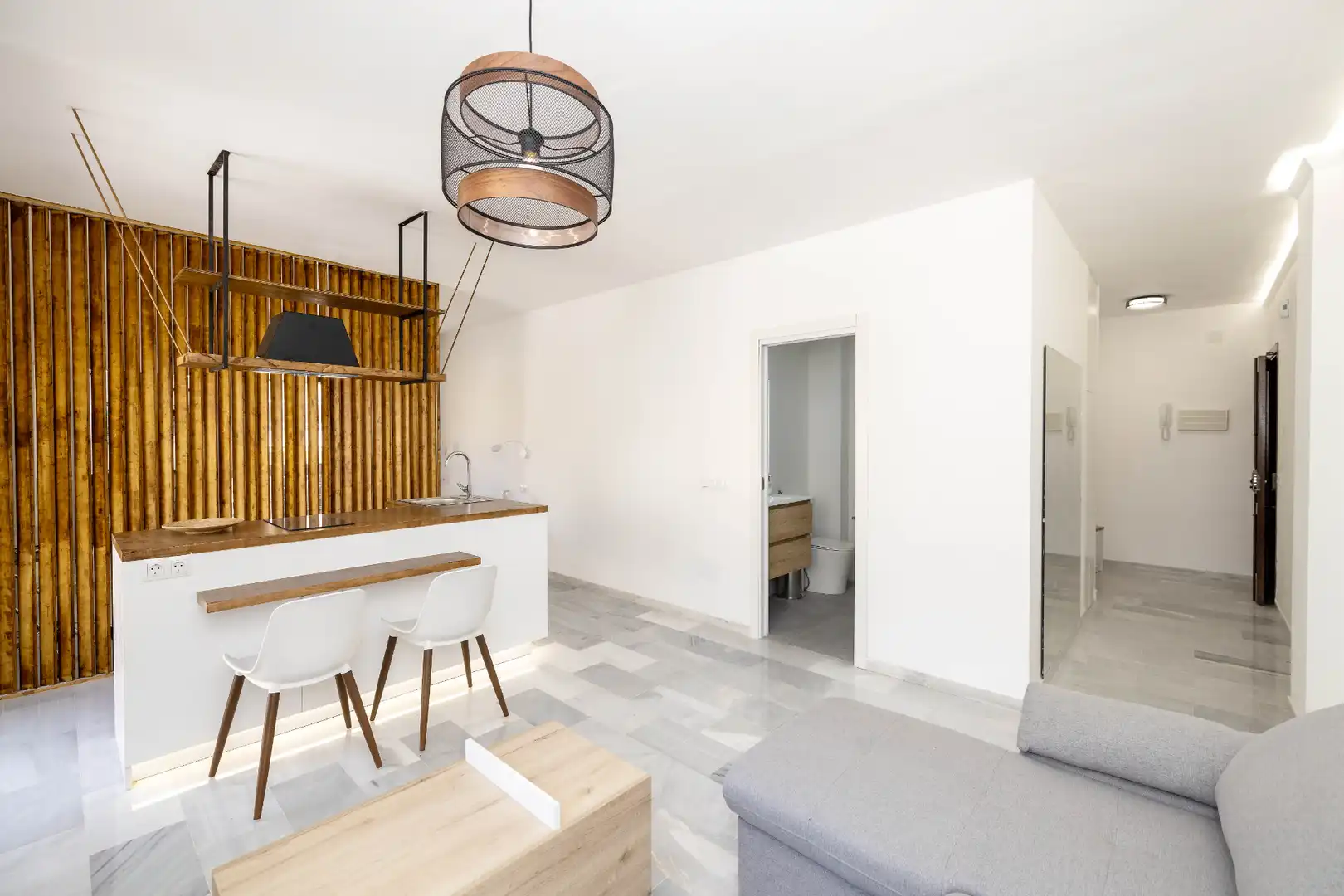Sala d'estar de Estudi en venda en Málaga amb Aire condicionat, Calefacció i Moblat
