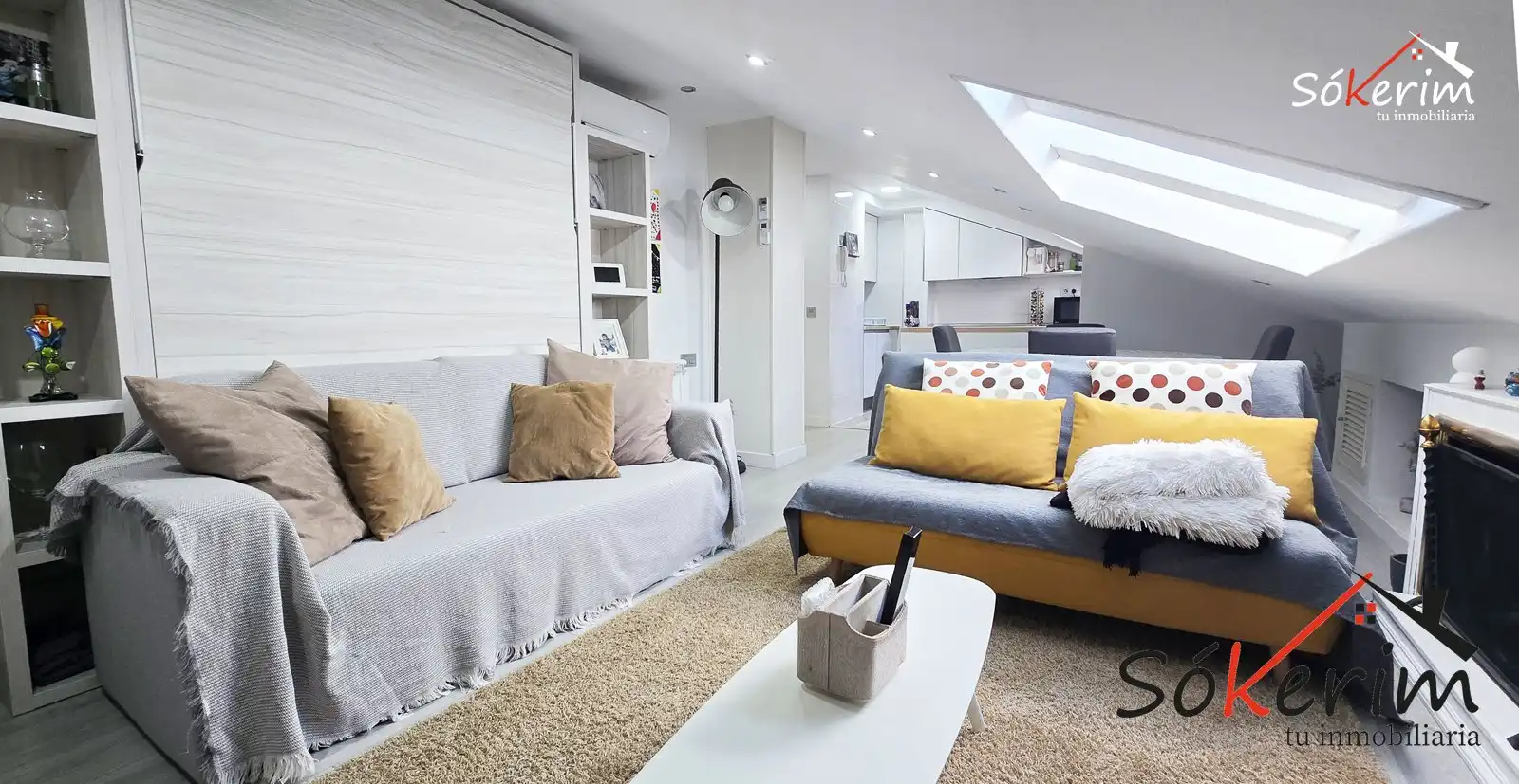 Wohnzimmer von Wohnung zum Verkauf in Madrid mit Klimaanlage und Heizung
