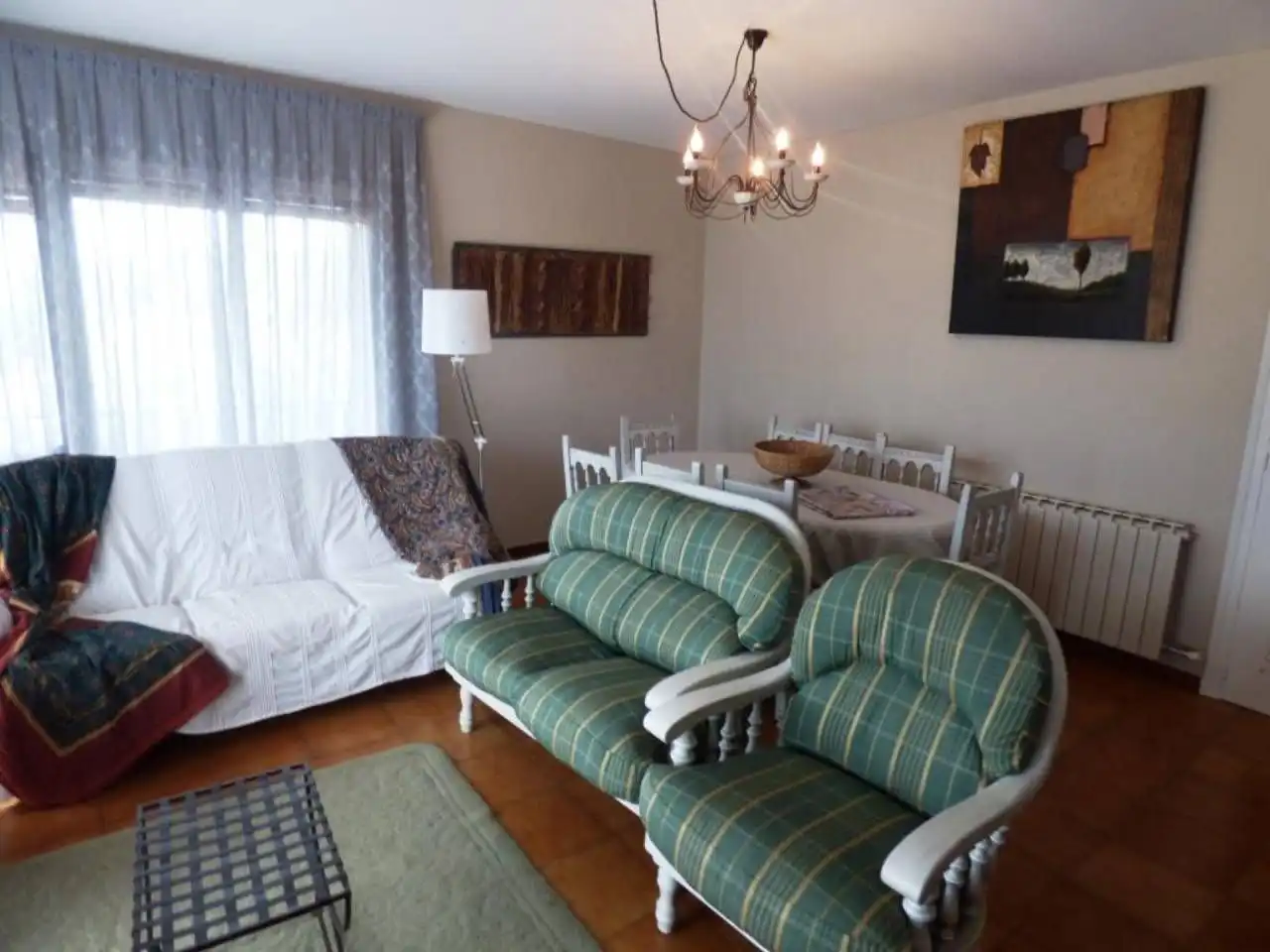 Wohnzimmer von Wohnung zur Miete in Bellver de Cerdanya mit Möbliert und Balkon