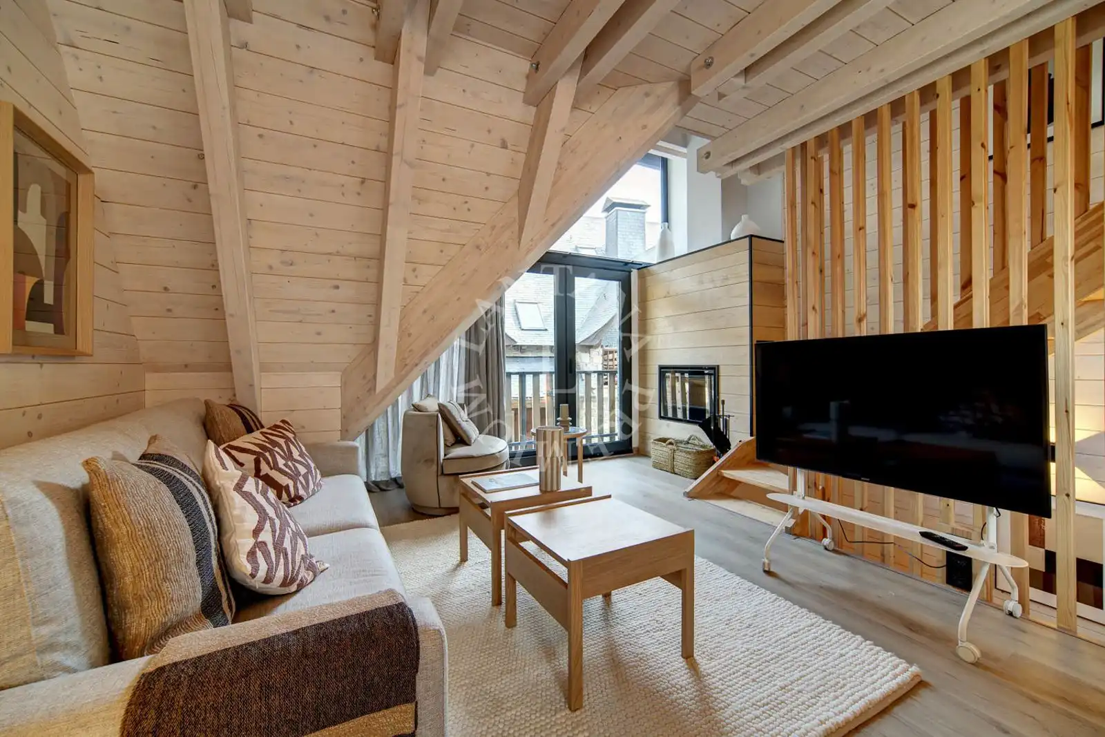 Living room of Houses for sale in Naut Aran  with Heating, Parquet flooring and Oven