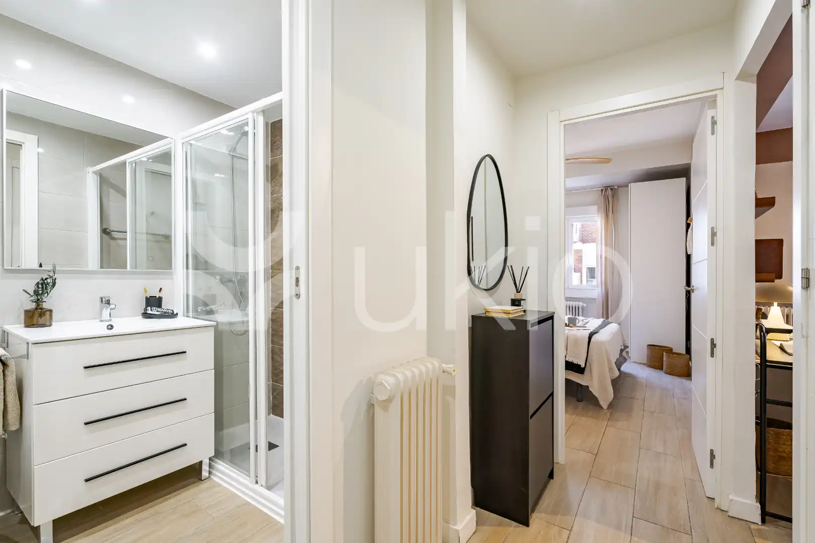 Bedroom of Apartments for rent in Madrid  with Air Conditioner, Heating and Furnished