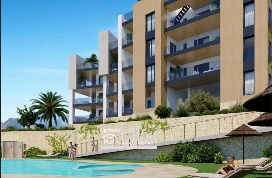 Vista exterior de Pis en venda en Mutxamel amb Aire condicionat, Jardí privat i Terrassa