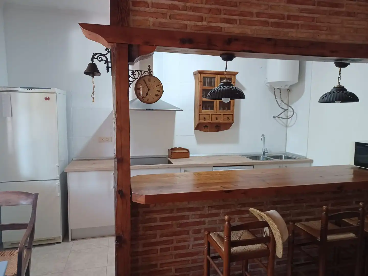 Küche von Einfamilien-Reihenhaus zum Verkauf in Almuradiel mit Heizung, Terrasse und Möbliert