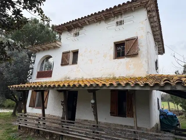 Vista exterior de Finca rústica en venda en Santa Maria de Palautordera amb Jardí privat i Piscina