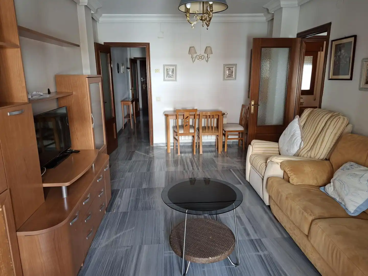 Wohnzimmer von Wohnung zur Miete in Ciudad Real mit Klimaanlage, Heizung und Terrasse