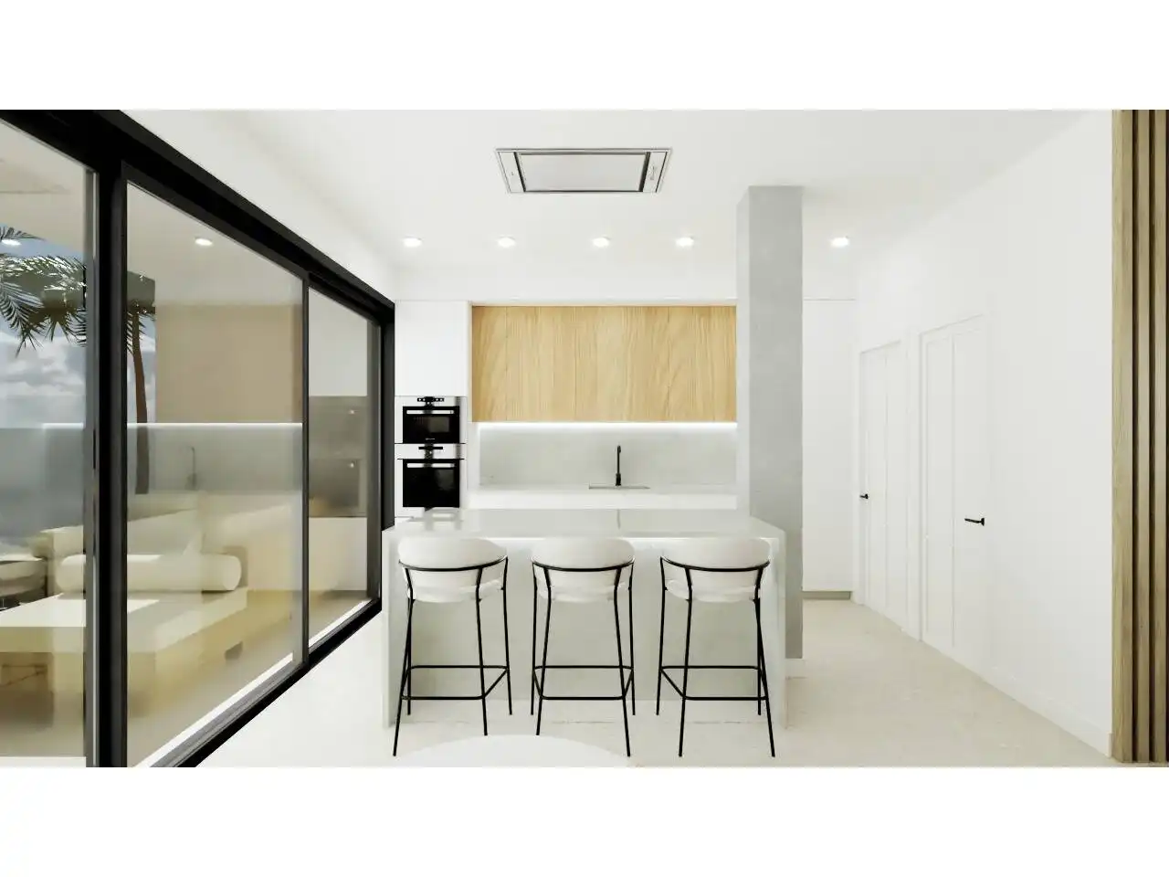 Cocina de Casa o chalet en venta en La Manga del Mar Menor con Jardín privado, Terraza y Piscina
