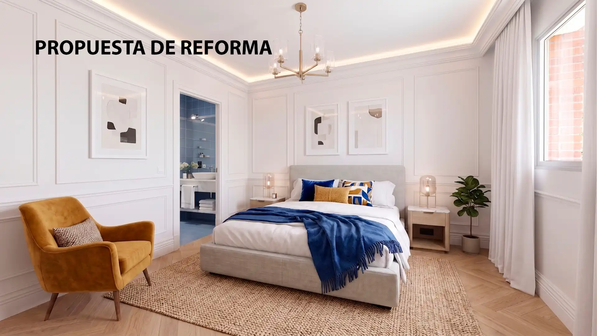 Schlafzimmer von Haus oder Chalet zum Verkauf in Torrelodones mit Heizung, Privatgarten und Parkett
