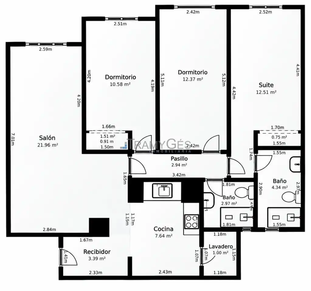 Flat for sale in Centro Urbano