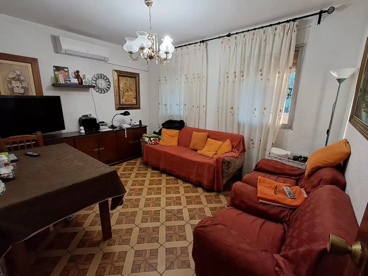 Sala d'estar de Pis en venda en Alcalá de Henares amb Aire condicionat i Terrassa