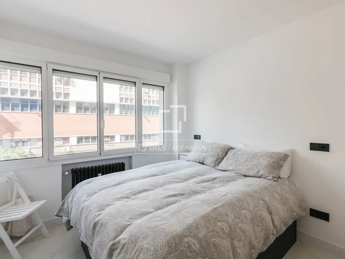 Bedroom of Flat for rent in Madrid  with Heating and Furnished