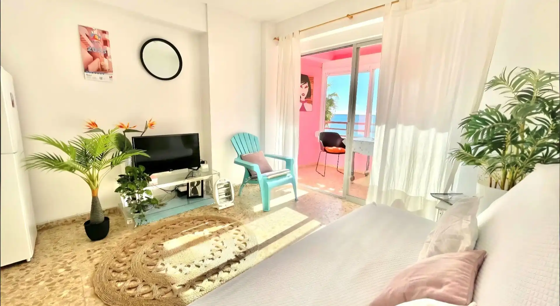 Schlafzimmer von Wohnungen zum Verkauf in Calpe / Calp mit Klimaanlage, Terrasse und Möbliert