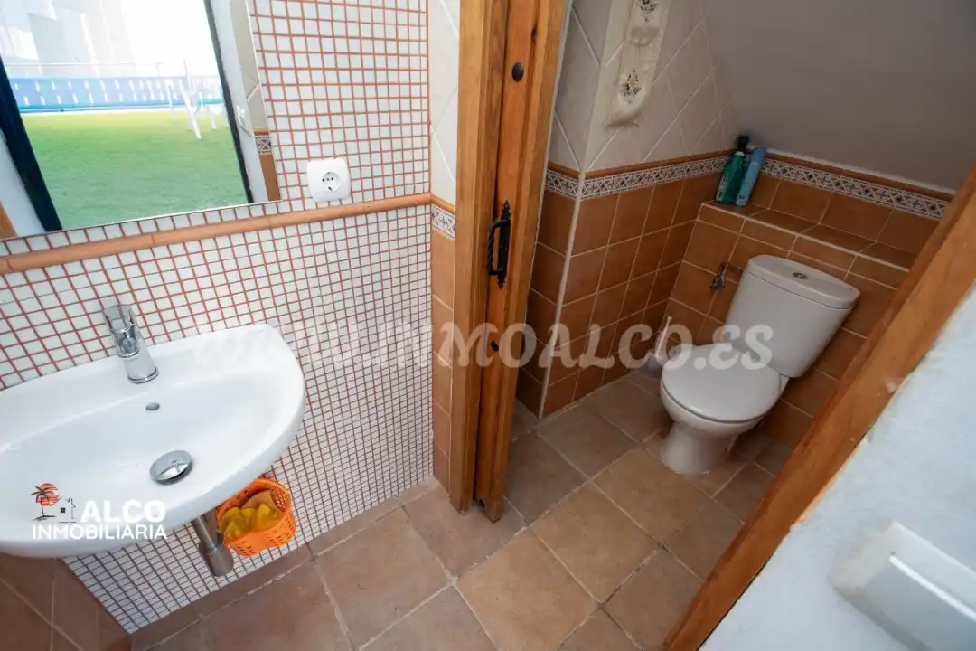 Bathroom of Houses for sale in Torrox  with Air Conditioner, Terrace and Swimming Pool