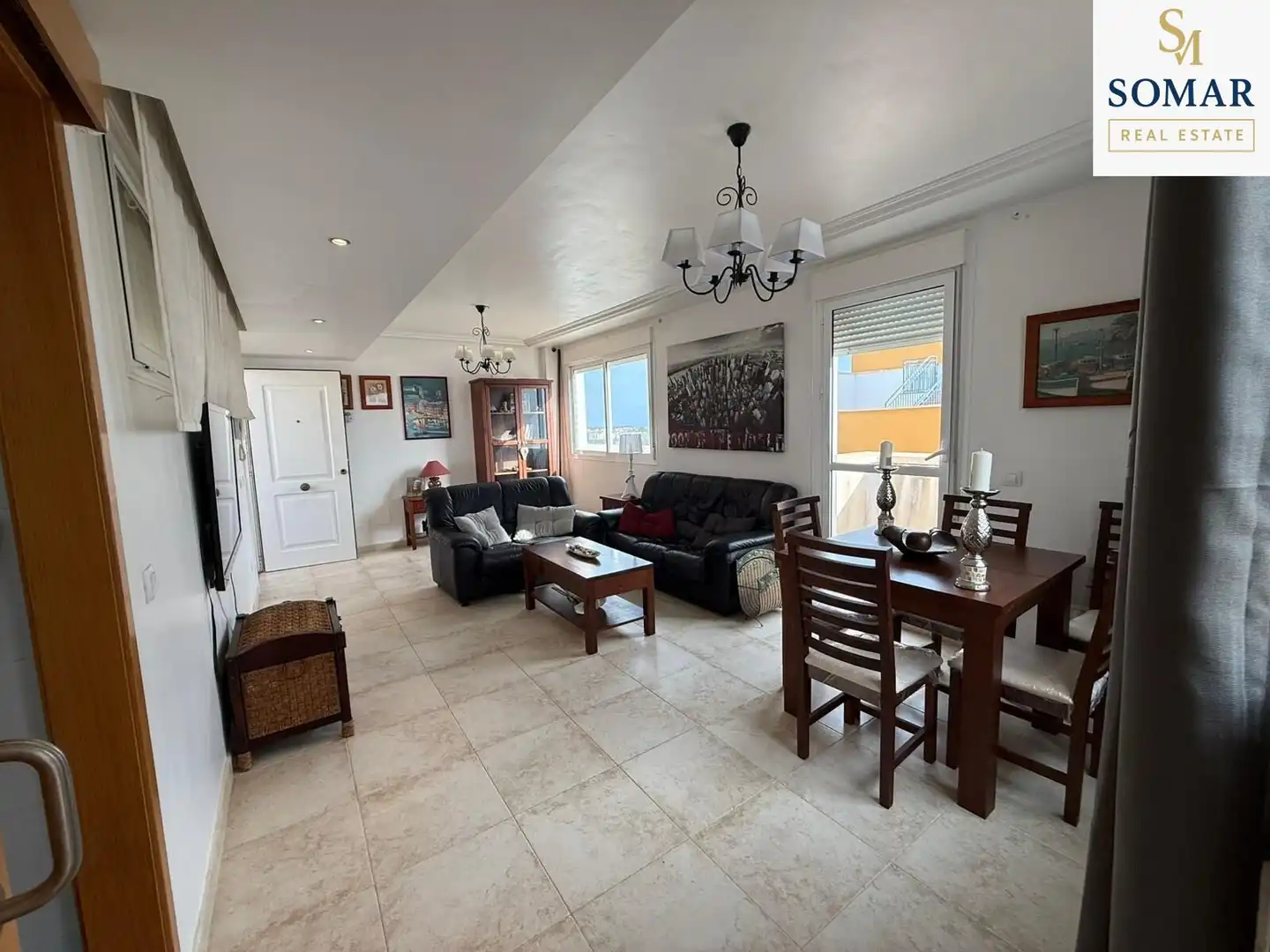 Living room of Attic for sale in Vera  with Private garden, Terrace and Furnished