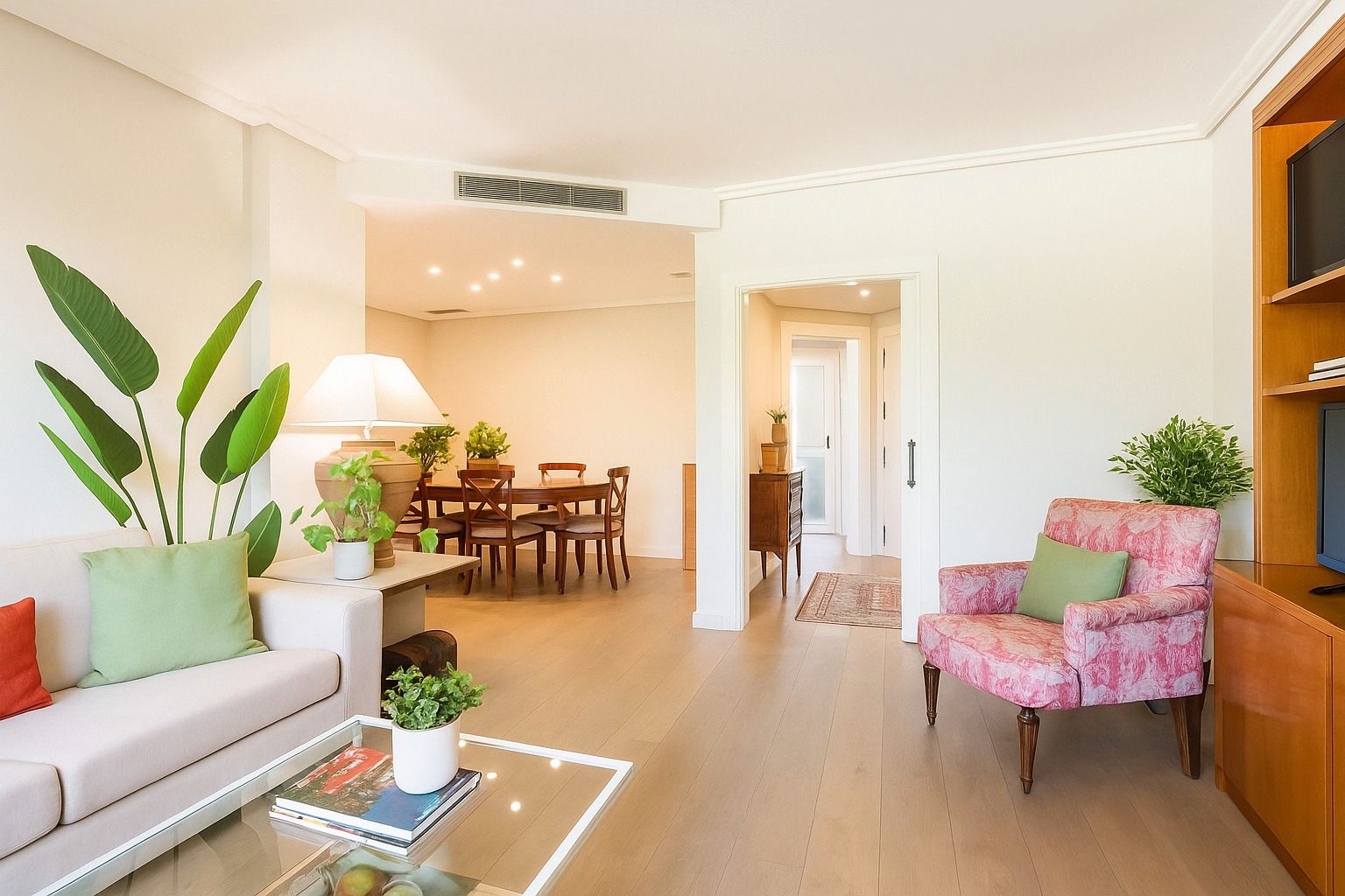 Living room of Flat for sale in  Madrid Capital  with Air Conditioner, Heating and Terrace
