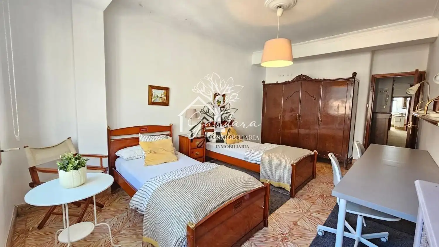 Bedroom of Flat for rent in Ferrol  with Heating, Furnished and Oven