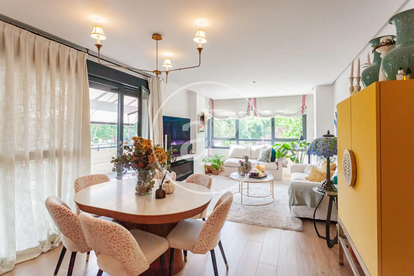 Sala d'estar de Àtic en venda en Pozuelo de Alarcón amb Aire condicionat, Calefacció i Jardí privat
