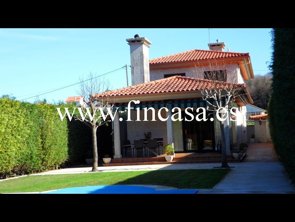 Exterior view of House or chalet for sale in Baiona  with Heating, Private garden and Swimming Pool