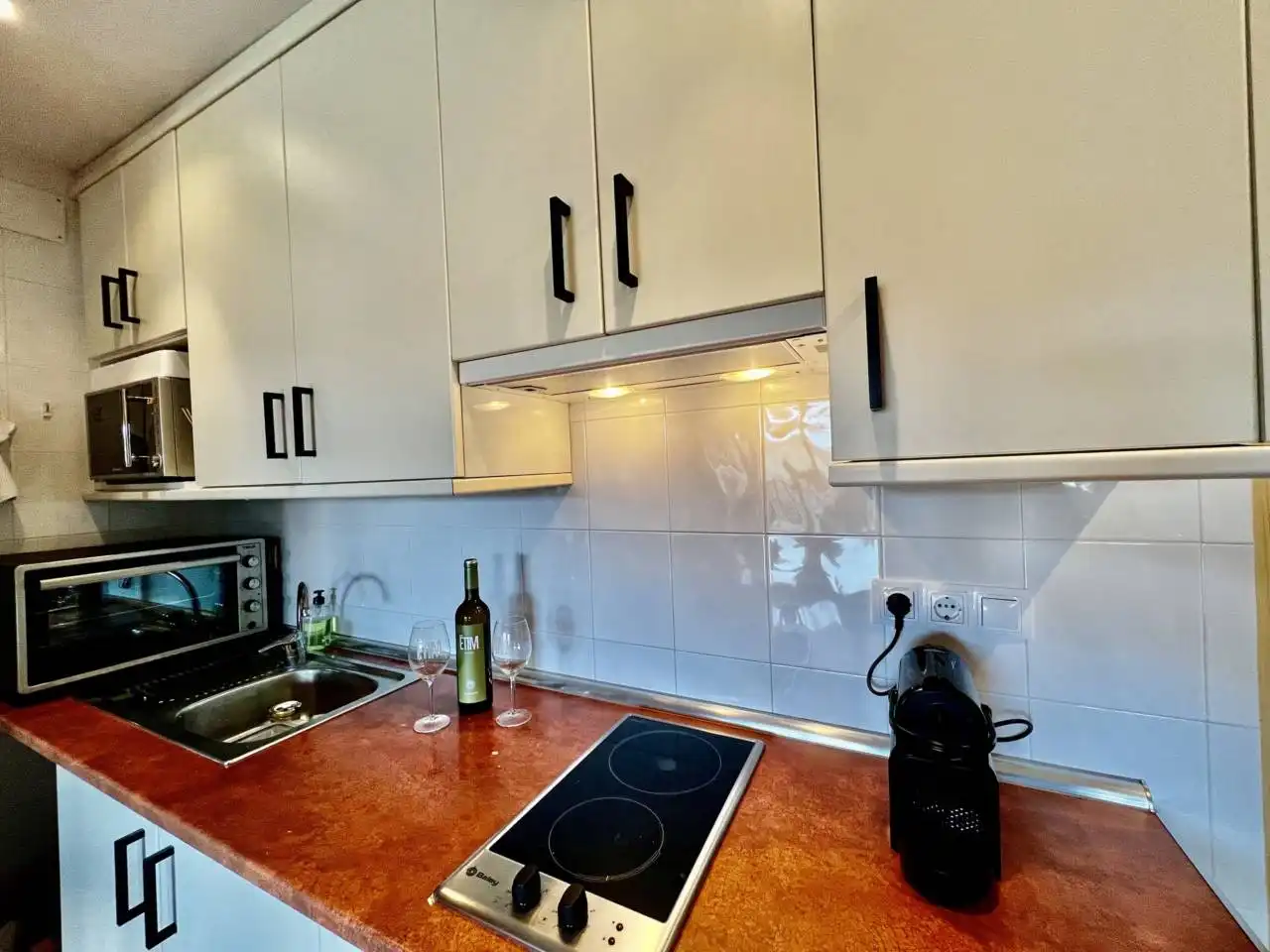 Cocina de Apartamento de alquiler en Alp con Calefacción, Terraza y Amueblado