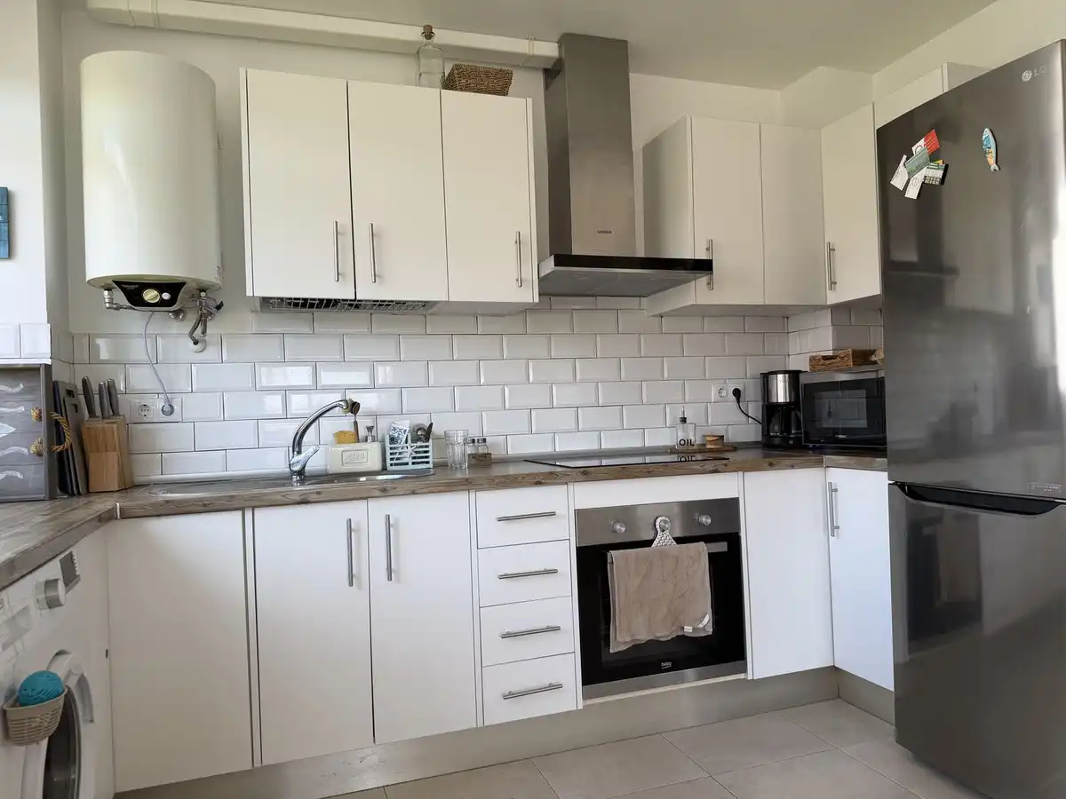 Cocina de Apartamento en venta en Marbella con Aire acondicionado y Piscina comunitaria