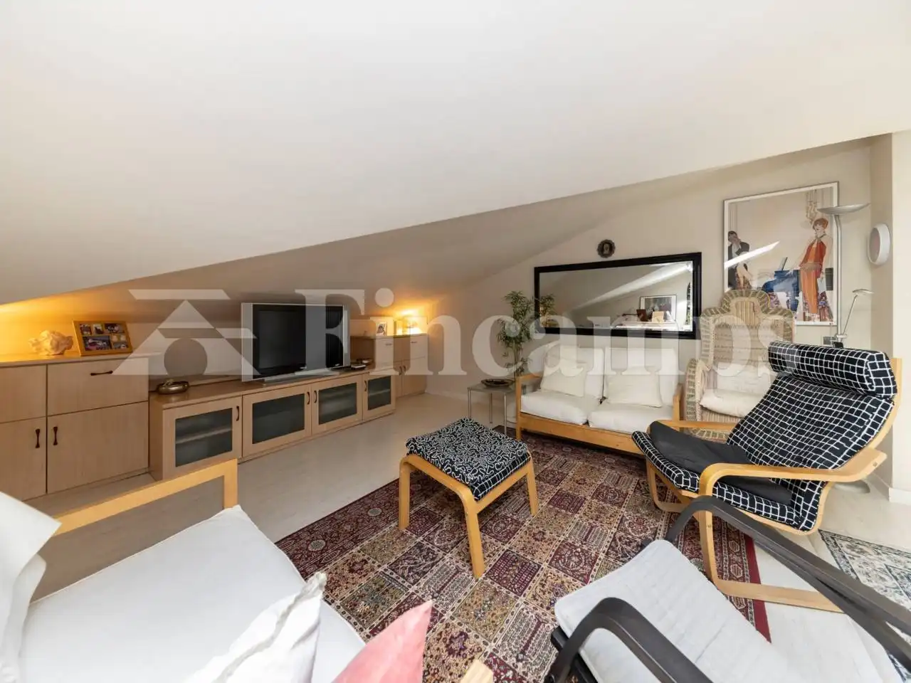 Living room of Flat for sale in Sant Quirze del Vallès  with Air Conditioner, Heating and Parquet flooring
