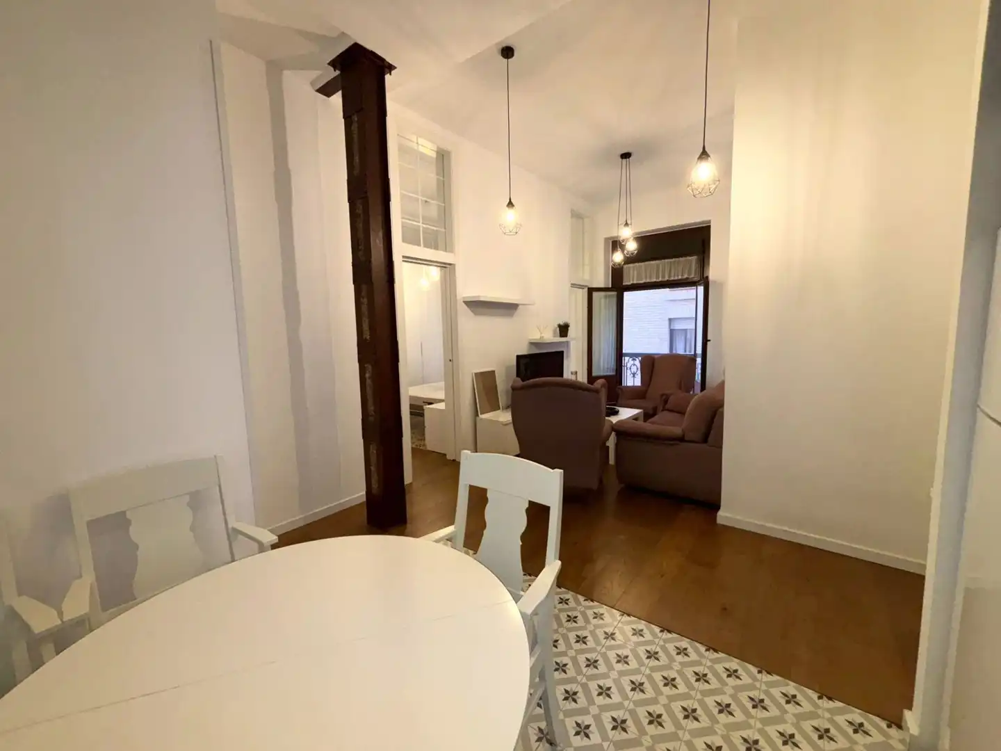 Wohnzimmer von Wohnung zur Miete in Murcia mit Klimaanlage, Heizung und Möbliert