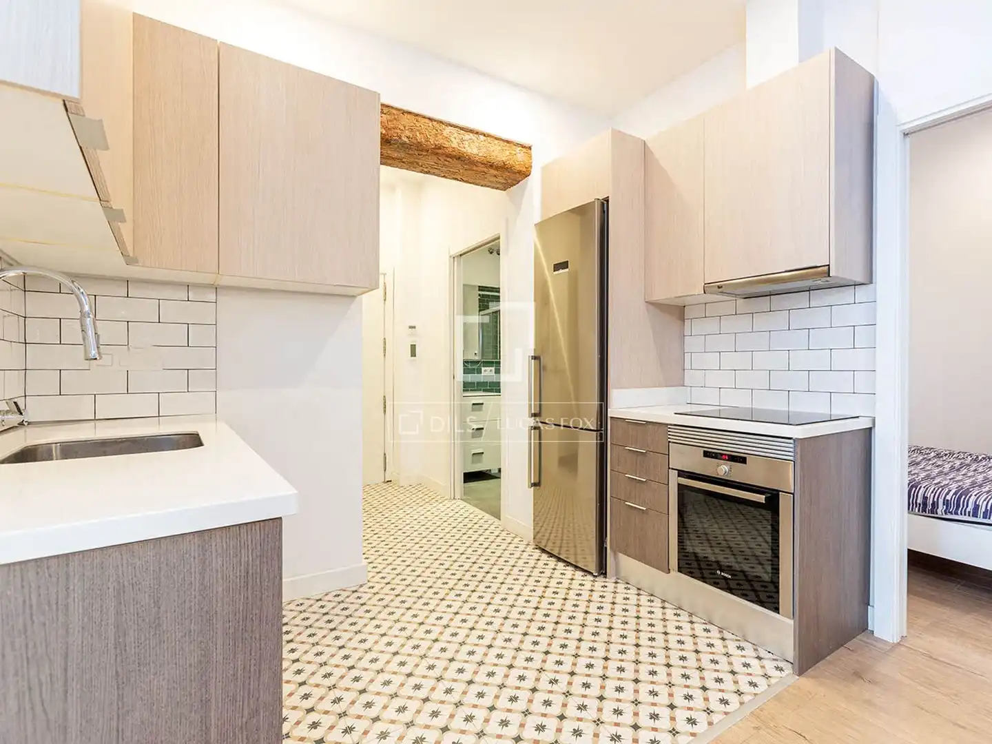 Küche von Wohnung zum Verkauf in Barcelona mit Klimaanlage, Heizung und Möbliert