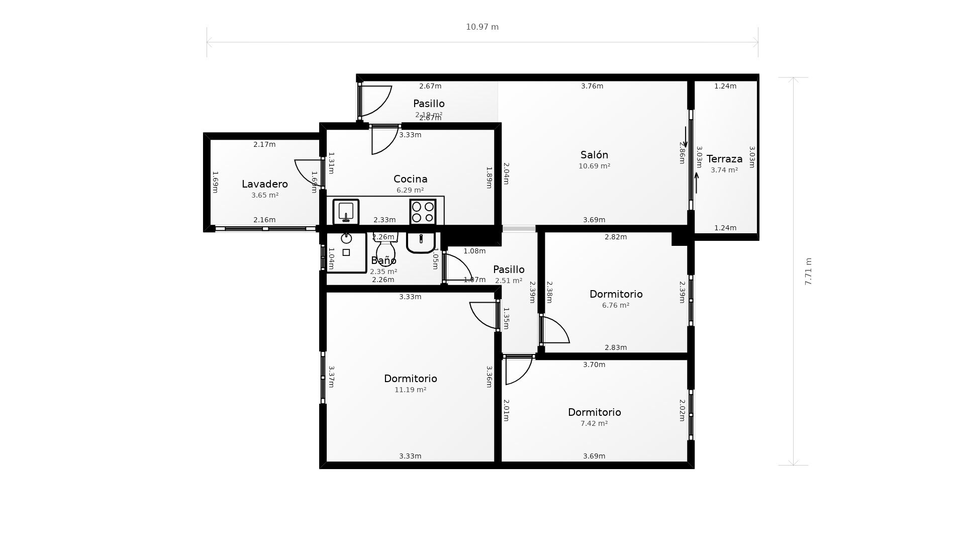 Piso de alquiler en Leganés con Terraza, Amueblado y Horno