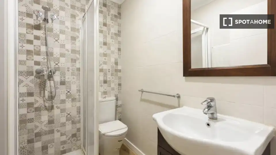 Bathroom of Apartments for share in Málaga  with Air Conditioner, Terrace and Furnished