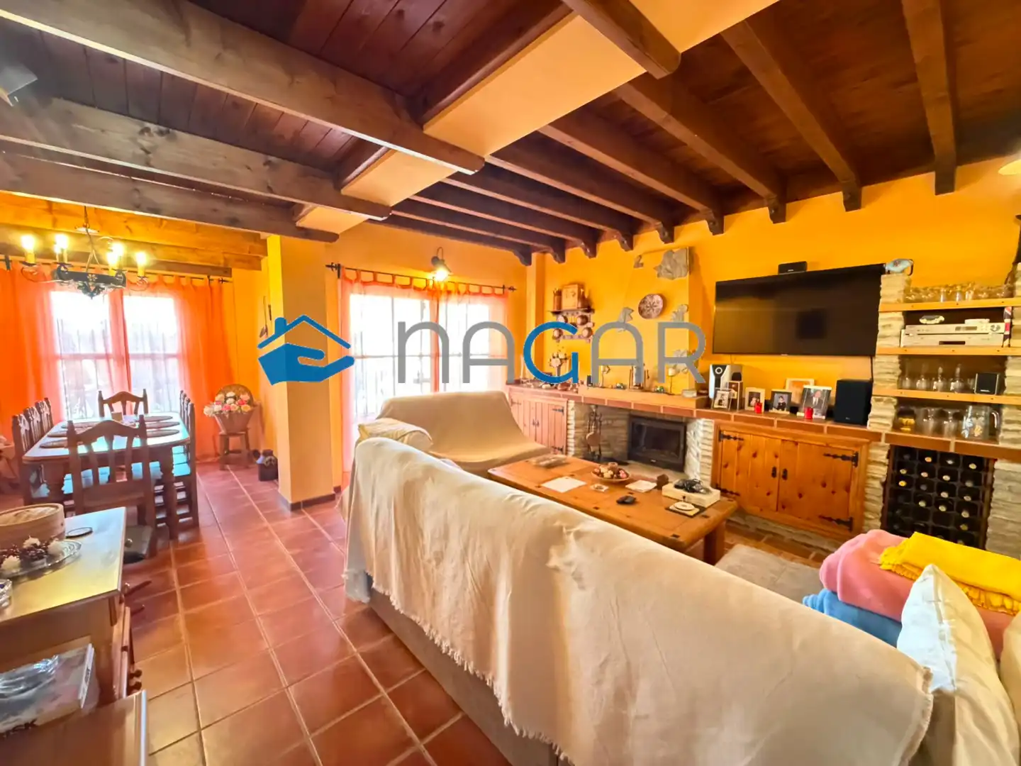 Sala de estar de Casa adosada en venta en Los Barrios con Jardín privado, Amueblado y Horno