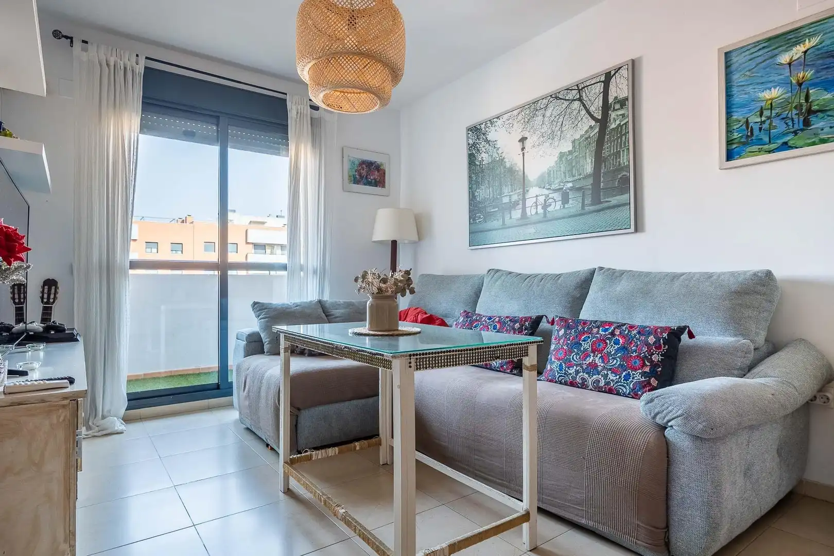 Wohnzimmer von Wohnung zum Verkauf in Dos Hermanas mit Klimaanlage, Terrasse und Abstellraum