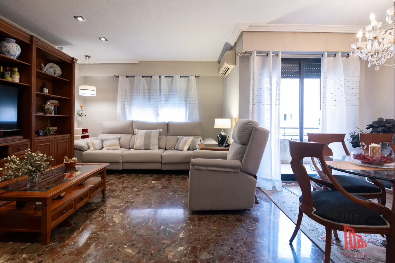 Sala d'estar de Pis en venda en Catarroja amb Aire condicionat, Calefacció i Jardí privat