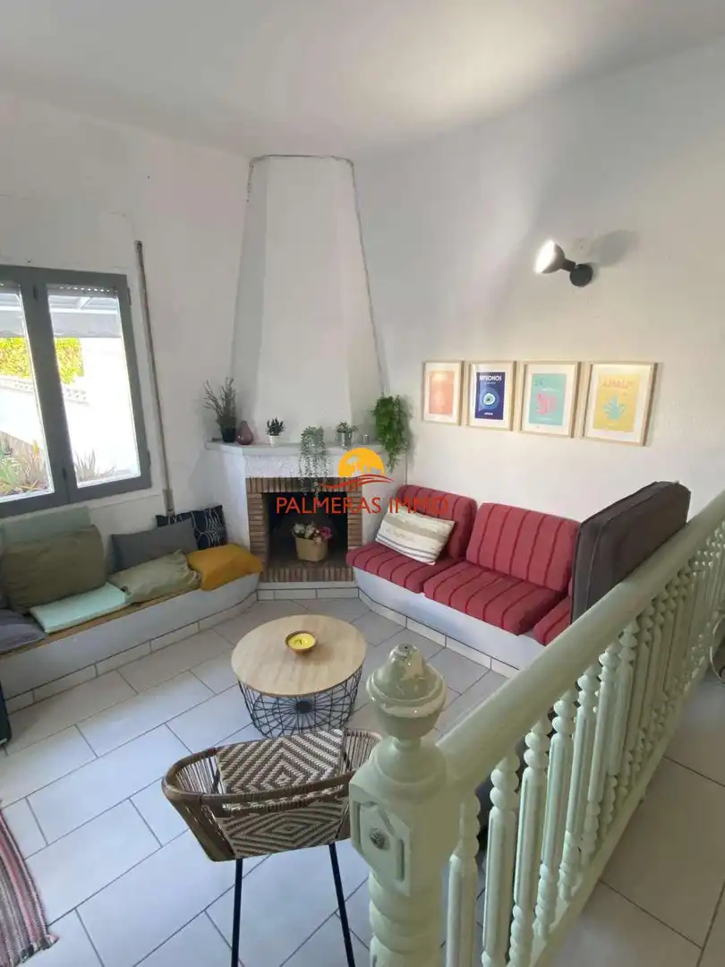 Sala de estar de Casa adosada en venta en Mont-roig del Camp con Aire acondicionado, Calefacción y Terraza