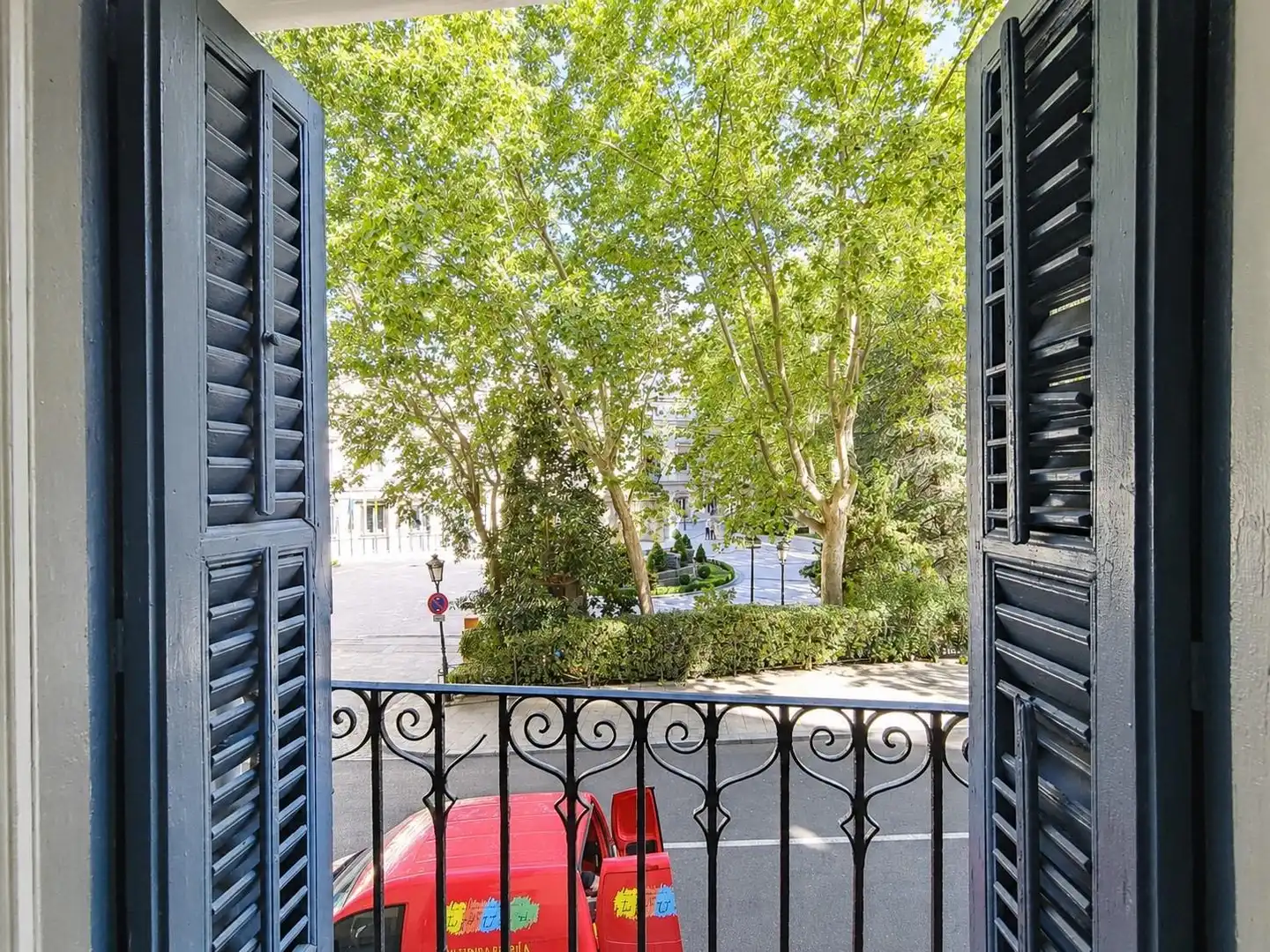 Terrasse von Wohnung zur Miete in Madrid mit Heizung, Möbliert und Balkon