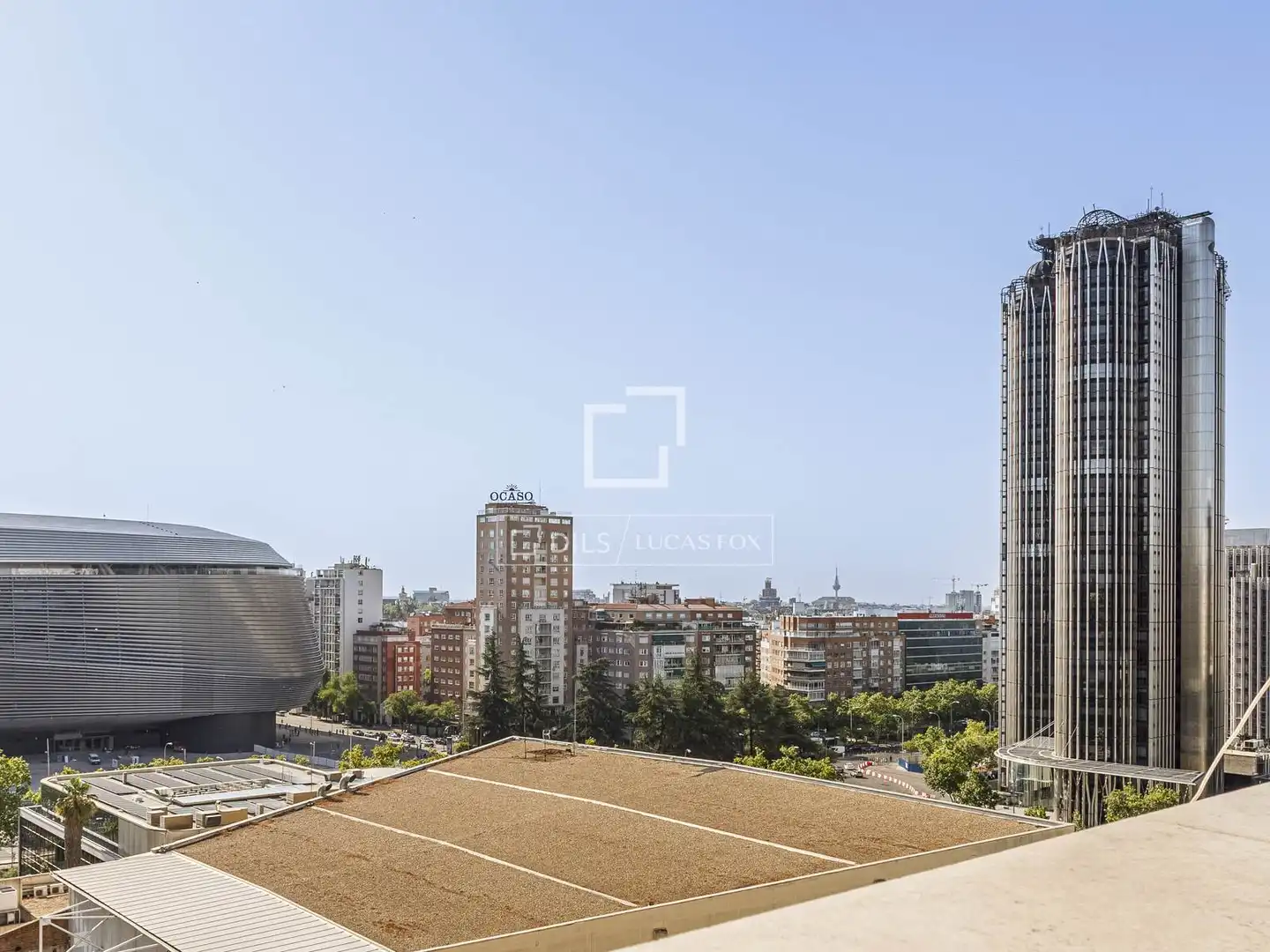 Terrasse von Dachboden zur Miete in Madrid mit Klimaanlage, Heizung und Parkett