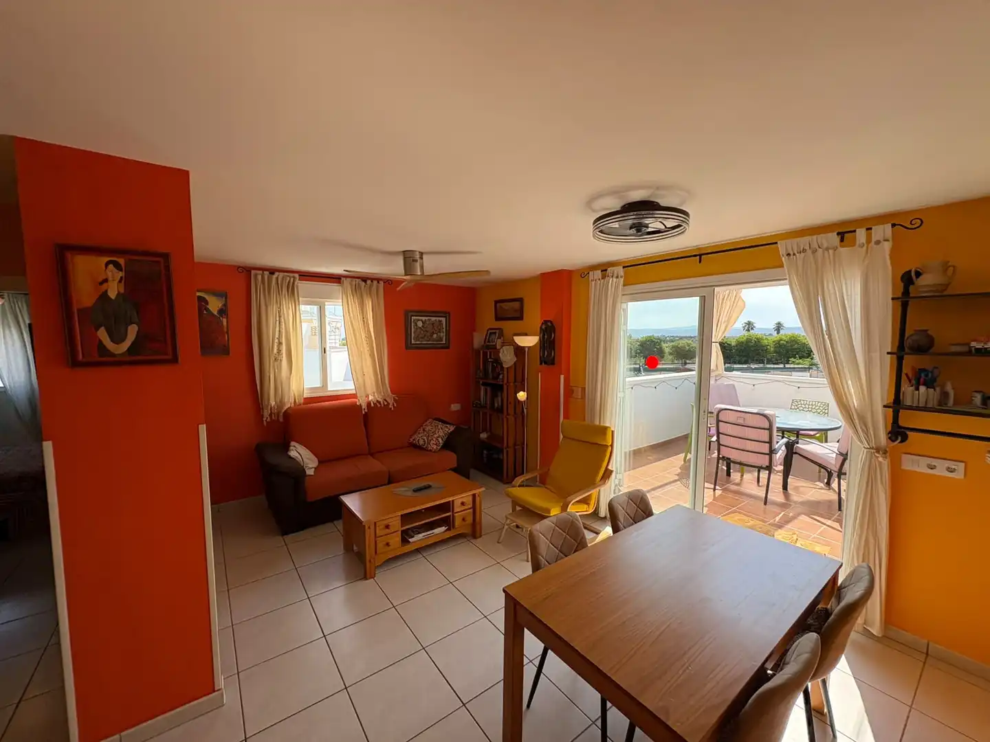 Sala de estar de Ático en venta en Alcalà de Xivert con Aire acondicionado, Calefacción y Jardín privado