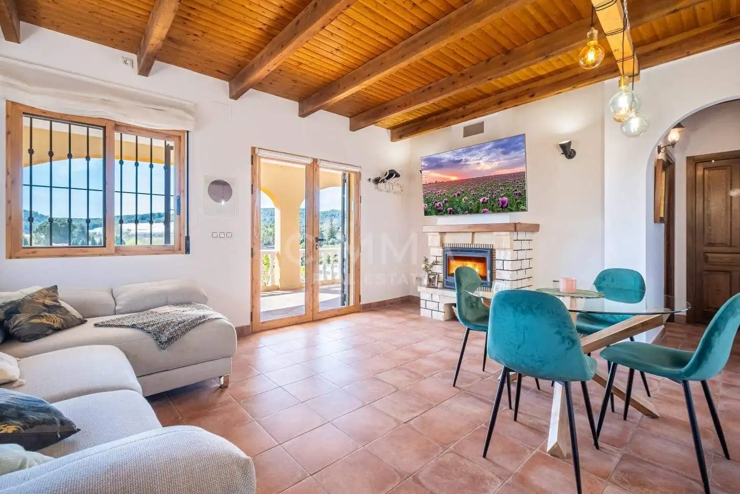 Living room of Houses for rent in Altea  with Terrace, Swimming Pool and Balcony