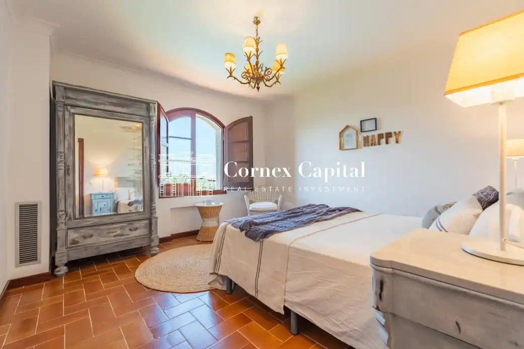 Habitación de Finca rústica de alquiler en Fontanilles con Aire acondicionado, Calefacción y Jardín privado