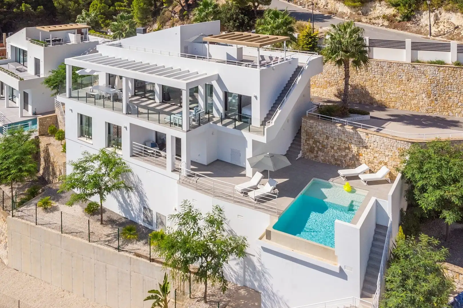 Vista exterior de Casa o chalet en venta en Altea con Terraza y Piscina