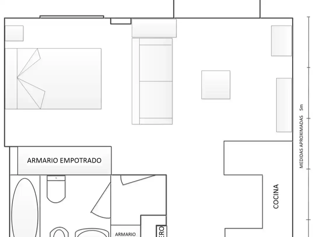 Estudio de alquiler en Madrid con Aire acondicionado, Parquet y Amueblado