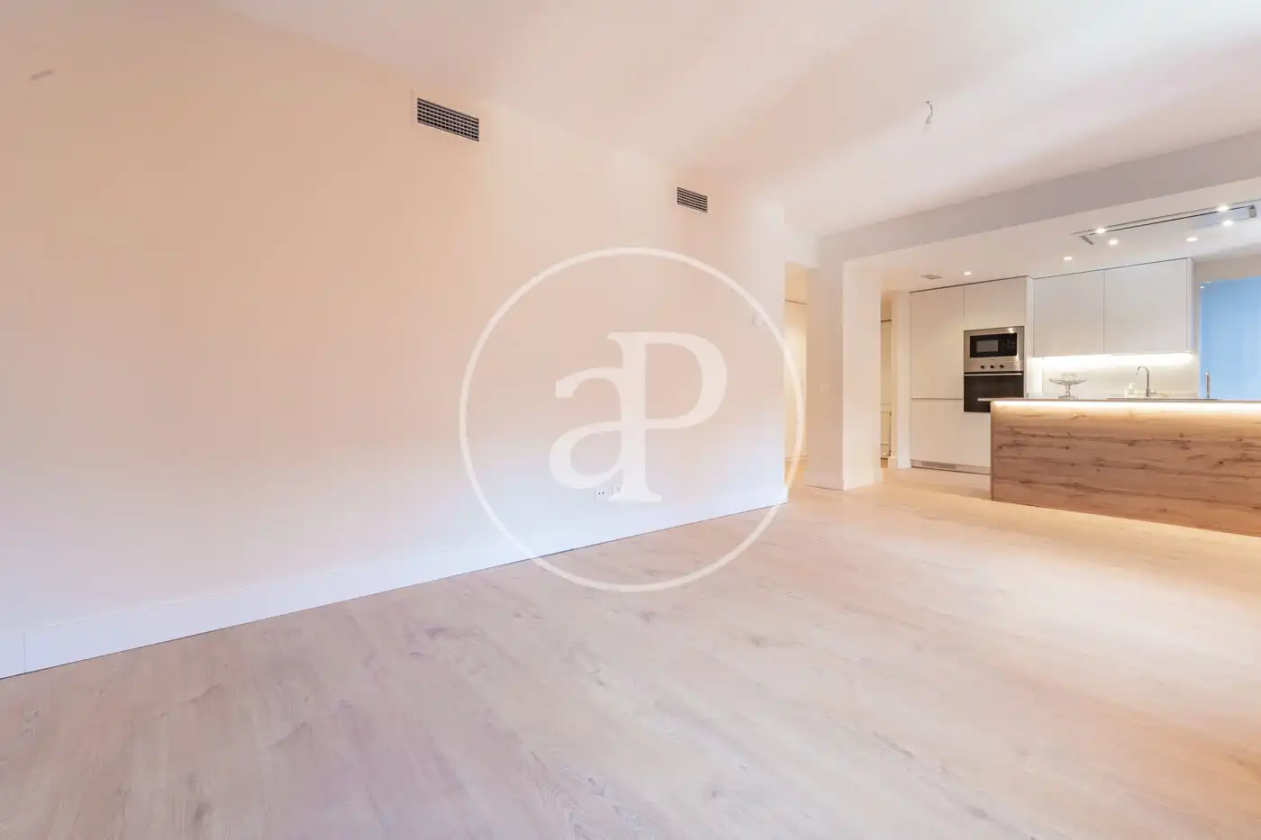 Sala de estar de Piso en venta en  Madrid Capital con Aire acondicionado, Calefacción y Jardín privado
