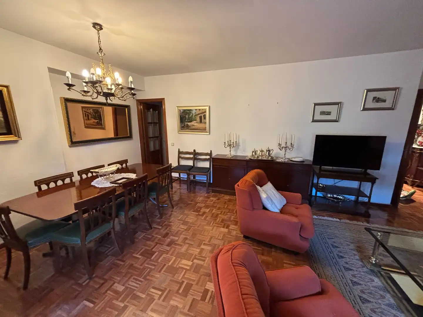 Sala d'estar de Pis en venda en Madrid amb Aire condicionat, Calefacció i Parquet